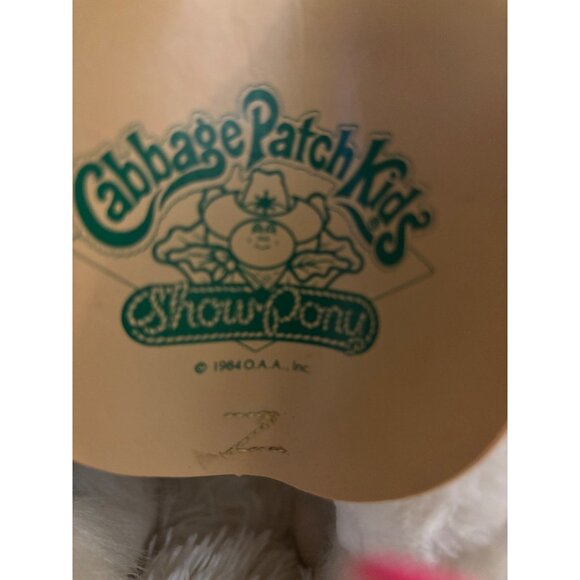 Vintage Cabbage Patch Kids Show Horse Plush Soft Stuffed Animal Saddle - Picture 14 of 16